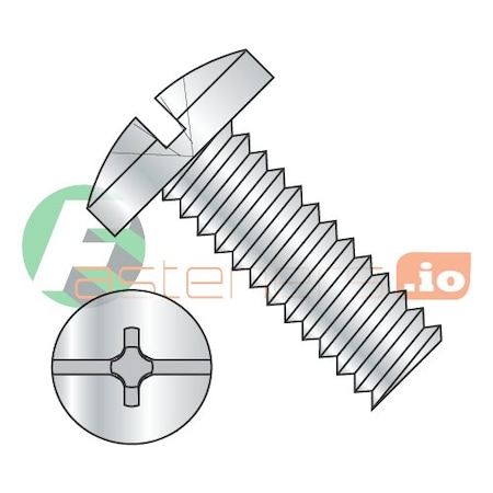 Newport Fasteners #6-32 x 1/4 in Combination Phillips/Slotted Binding Machine Screw, Zinc Plated Steel, 10000 PK 909039